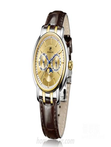 罗西尼5567T06B男表雅尊商务系列-棕色表带/表径41mm