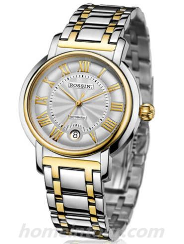 罗西尼5565T01A男表雅尊商务系列-间金色表带/表径&#8211;