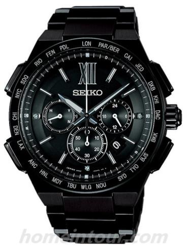 精工SAGA211男表Brightz系列-黑色表带/表径48.6mm x 42.3mm x 11.4mm