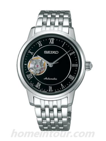 精工SRRY017女表Presage系列-银色表带/表径40mm x 34.2mm x 11.1mm