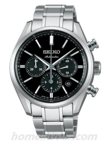 精工SARK007男表Presage系列-银色表带/表径47.3mm x 40.7mm x 14.9mm