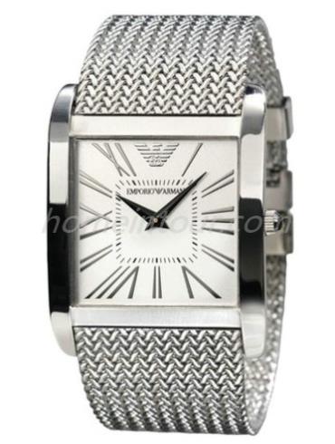 阿玛尼AR2014男表经典系列-银色表带/表径36mm