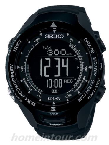 精工SBEL005男表Prospex-黑色表带/表径57.9mm x 48.1mm x 13.6mm