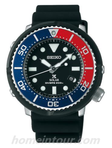 精工SBDN025男表Prospex-黑色表带/表径45.5mm x 45.9mm x 12.1mm