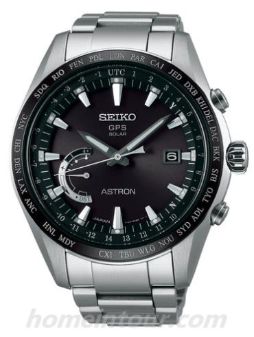 精工SBXB085男表Astron系列-银色表带/表径55.8mm x 44.8mm x 12.4mm