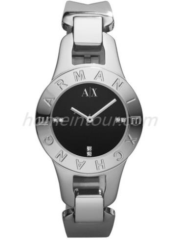 阿玛尼AX4090_女表-银色表带/表径30mm