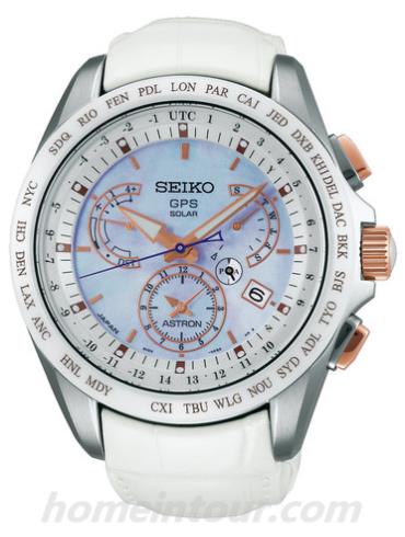 精工SBXB063男表Astron系列-白色表带/表径54.4mm x 45mm x 13.3mm