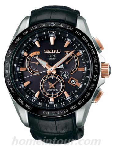 精工SBXB061男表Astron系列-黑色表带/表径54.4mm x 45mm x 13.3mm