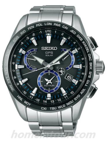 精工SBXB101男表Astron系列-银色表带/表径54.3mm x 45mm x 13.3mm