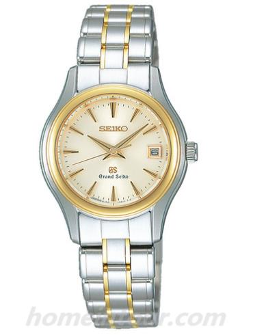 精工STGF022女表Grand Seiko系列-间金色表带/表径33.2mm x 27mm x 9.2mm