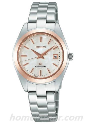 精工STGF068女表Grand Seiko系列-银色表带/表径35.4mm x 28.9mm x 8.7mm