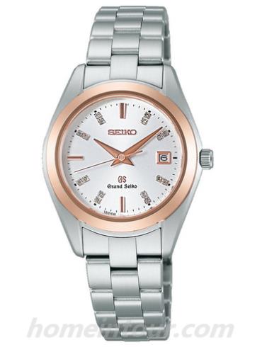 精工STGF074女表Grand Seiko系列-银色表带/表径35.4mm x 28.9mm x 8.7mm