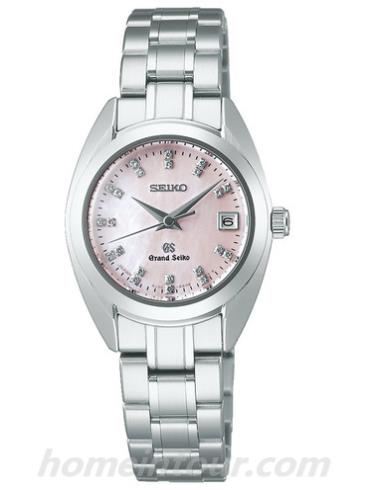 精工STGF077女表Grand Seiko系列-银色表带/表径32.5mm x 26mm x 9.2mm