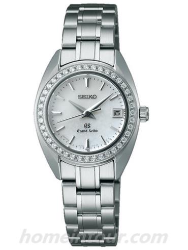 精工STGF079女表Grand Seiko系列-银色表带/表径32.5mm x 26mm x 9.1mm