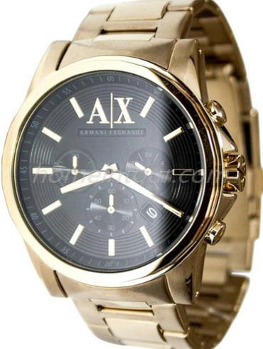 阿玛尼AX2095男表-金色表带/表径45mm