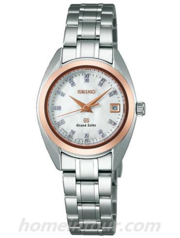 精工STGF086女表Grand Seiko系列-间金色表带/表径32.5mm x 26mm x 9.2mm