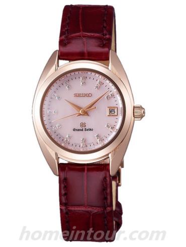 精工STGF106女表Grand Seiko系列-红色表带/表径32.5mm x 26mm x 9.2mm