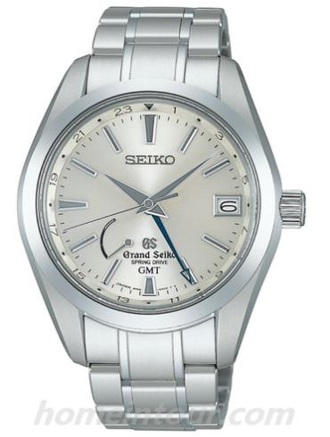 精工SBGE005男表Grand Seiko系列-银色表带/表径41mm
