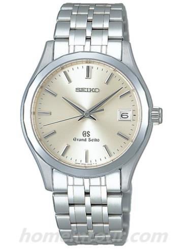 精工SBGX019男表Grand Seiko系列-银色表带/表径41mm x 35.7mm x 9.9mm