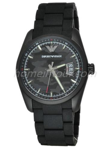 阿玛尼AR6052男表TAZIO系列-黑色表带/表径42.5mm