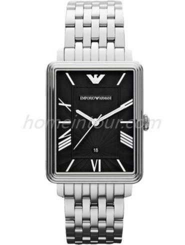 阿玛尼AR1662男表DINO系列-银色表带/表径&#8211;