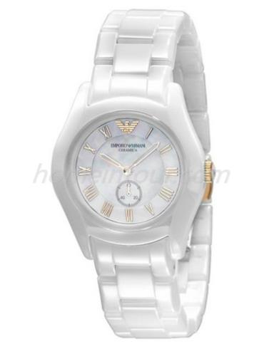 阿玛尼AR1418女表经典系列-白色表带/表径&#8211;