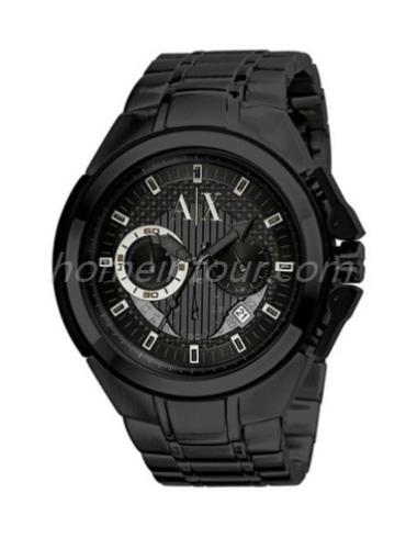 阿玛尼AX1116男表-黑色表带/表径46mm