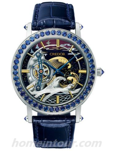 精工GBCC999男表贵朵-深蓝色表带/表径43.1mm