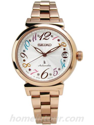 精工SUT262J1女表Lukia系列-金色表带/表径&#8211;