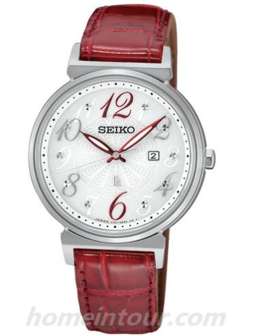 精工SUT259J1女表Lukia系列-红色表带/表径&#8211;