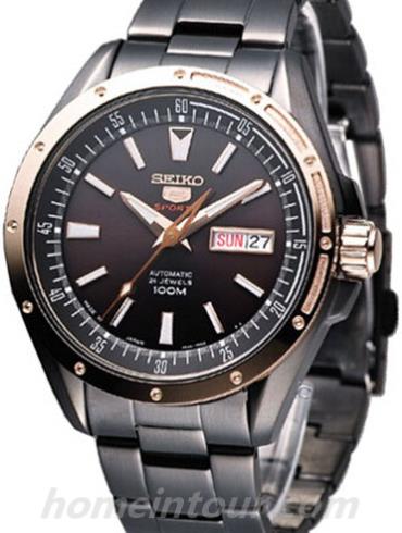 精工SRP162J1男表Seiko 5系列-黑色表带/表径42mm