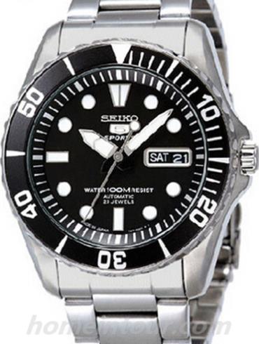 精工SNZH27J1男表Seiko 5系列-银色表带/表径41mm