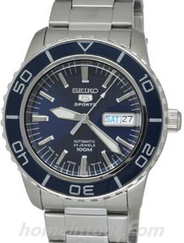 精工SNZH83J1男表Seiko 5系列-银色表带/表径&#8211;