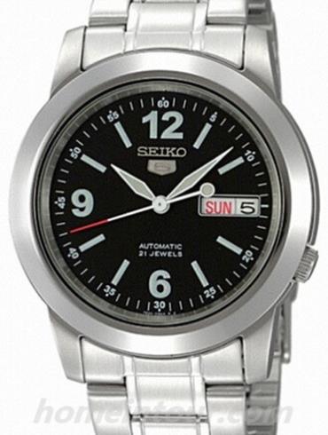 精工SNKE63K1男表Seiko 5系列-银色表带/表径46mm