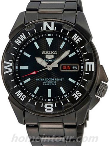 精工SNZE83J1男表Seiko 5系列-黑色表带/表径11mm
