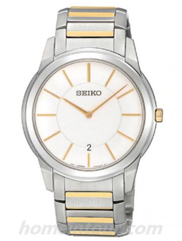 精工SKP371J1男表Quartz Pair系列-间金色表带/表径&#8211;