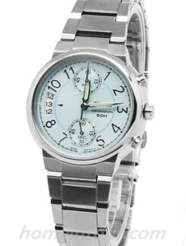 精工SNN897J1女表Chronograph系列-银色表带/表径&#8211;