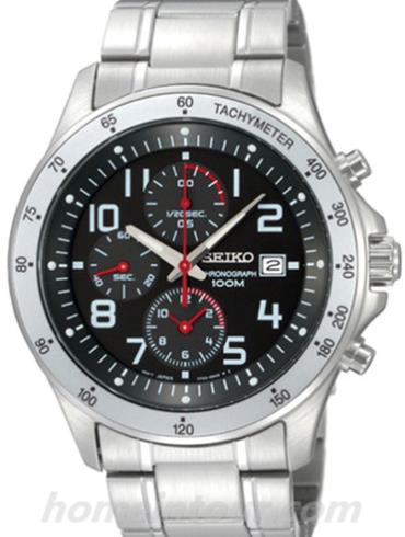 精工SNDA81J1男表Chronograph系列-银色表带/表径&#8211;