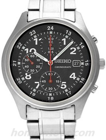 精工SNDB31J1男表Chronograph系列-银色表带/表径38.5mm