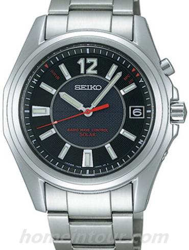 精工SBTM077J_男表Solar系列-银色表带/表径38mm