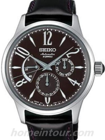 精工SARC019男表Mechanical系列-黑色表带/表径40mm