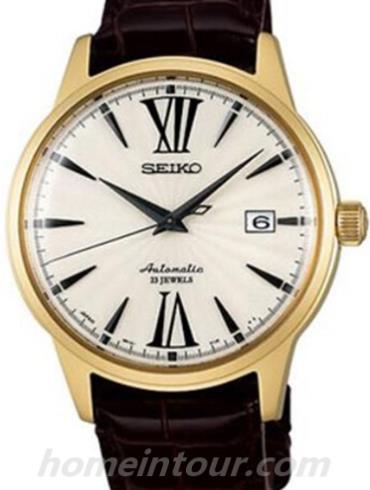 精工SARB066男表Mechanical系列-黑色表带/表径40mm