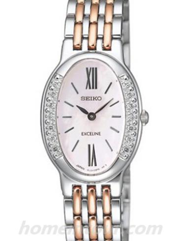 精工SWDX105J女表Aglare Luxuries系列-间金色表带/表径&#8211;