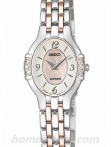 精工SWDB056J女表Aglare Luxuries系列-间金色表带/表径&#8211;