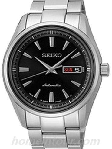 精工SRP897J1情侣表Presage系列-银色表带/表径34mm