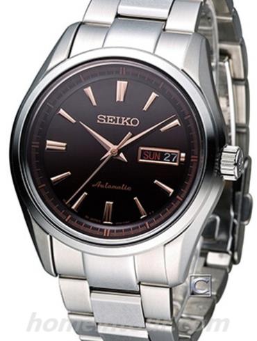 精工SRP531J1情侣表Presage系列-银色表带/表径41mm