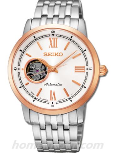 精工SSA154J1情侣表Presage系列-黑色表带/表径39mm