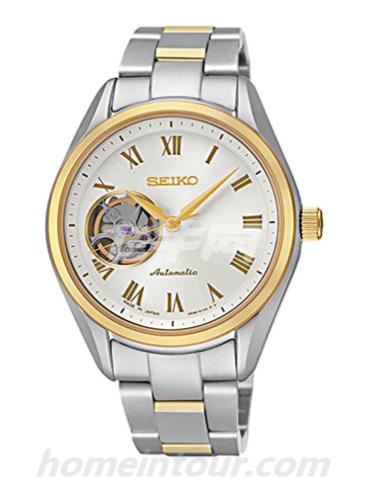 精工SSA874J1情侣表Presage系列-间金色表带/表径&#8211;