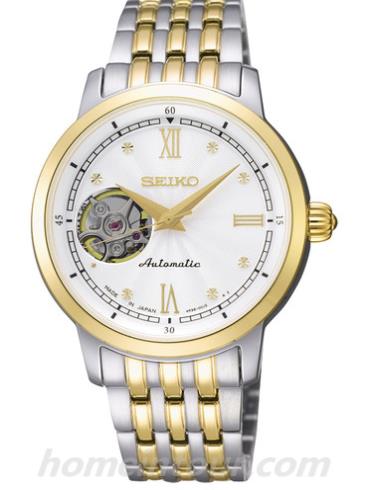 精工SSA122J1女表Presage系列-间金色表带/表径33.8mm