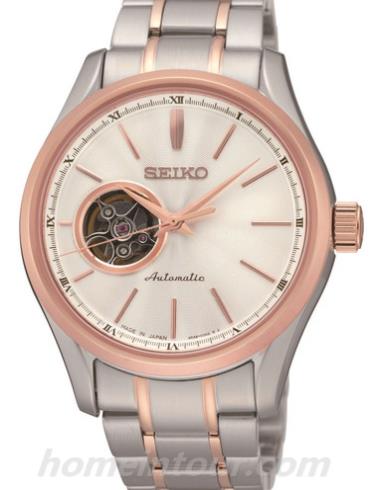 精工SSA084J1男表Presage系列-间金色表带/表径40mm